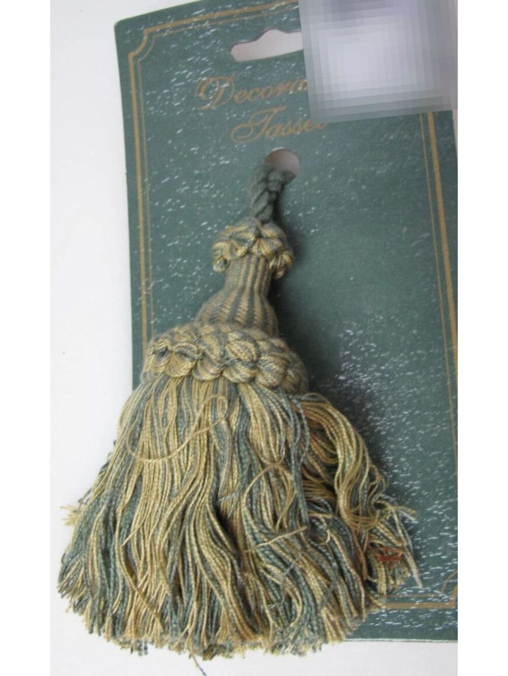 DecoPro 5.5" Green Gold Book Tassel Library Decor